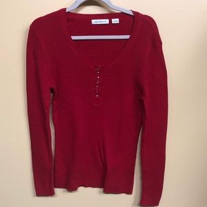 Liz Claiborne Ribbed Top